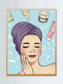 動漫美女與護膚品 虛擬與現(xiàn)實的美麗交匯